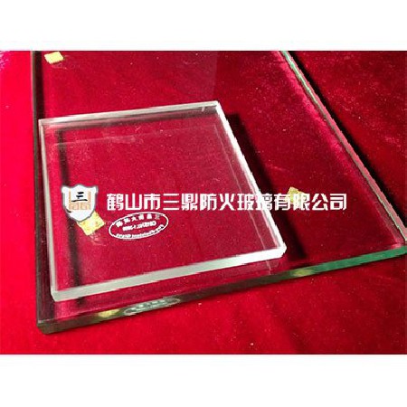 Single cesium potassium fireproof glass